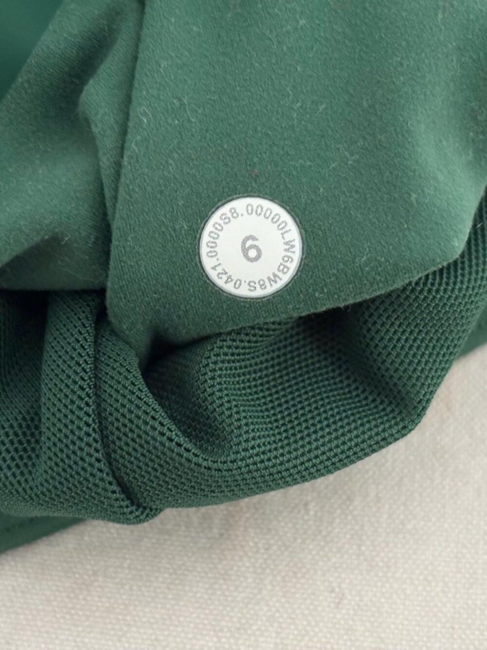 Lululemon Base Pace High-Rise Crop 23" Brushed Nulux, Everglade Green - Picture 5 of 5